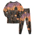thumbnail image 6 of Leey-World Toddler Boy Halloween Pajamas Kids Pajamas Sets Boys Girls 2-Piece Sleepwear Set Cotton Long Sleeve Casual Kids, 6 of 9