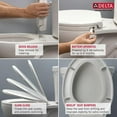 thumbnail image 3 of Delta Sanborne Elongated Slow-Close / Quick-Release Nightlight Seat in White 813902-N-WH, 3 of 6
