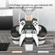 thumbnail image 5 of Soporte de estación de carga PSVR2 para PS VR2 y mandos PS5, 4 estaciones de carga para mandos e indicadores LED, con soporte para auriculares y ranura para mando a distancia multimedia, 5 of 7