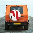 thumbnail image 6 of Fuzoiu HOHOHO Christmas Print Universal Spare Tire Cover with Buckle Strap, Waterproof Wheel Covers for Jeep, Trailer, RV, Truck and All Car-17 inch, 6 of 6