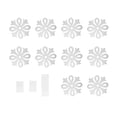 thumbnail image 2 of Ceiling Decal, Plastic Mirror Decal Romantic  For Dining Room Silver, 2 of 8