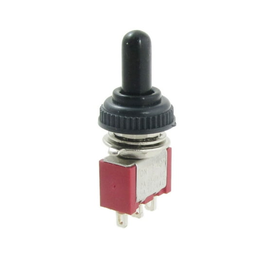 2A/250VAC 5A/120VAC on/off/on 3 Position Momentary SPDT Toggle Switch w Boot