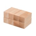 thumbnail image 1 of Uxcell 8Pcs Bloque de Talla de Tilo, Bloques de Madera Cuadrados de 0.8"x0.8"x2" para Decoración y Artesanía de Bricolaje, 1 of 7