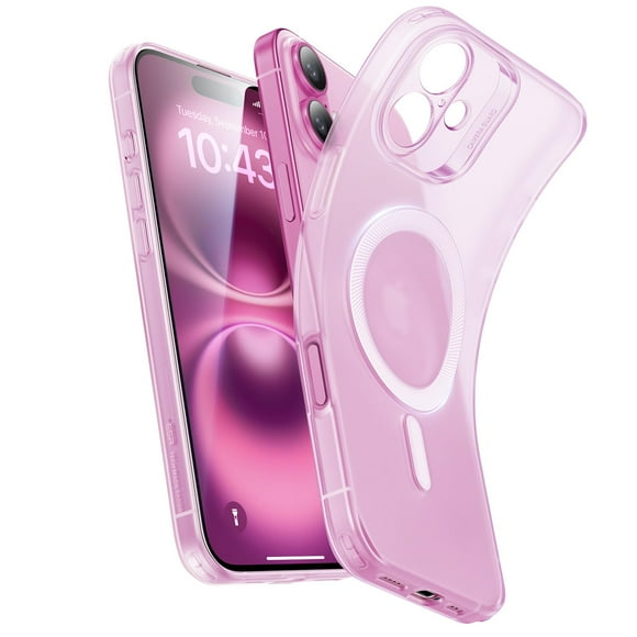 Funda ESR para iPhone 16 compatible con MagSafe, rosa esmerilado