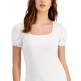 thumbnail image 2 of Tommy Hilfiger Women's Puffed Sleeve Top White Size X-Small, 2 of 3