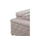 thumbnail image 4 of HomeRoots 329719 29-38 in. Modern Beige Leather Loveseat, 4 of 6