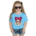 thumbnail image 4 of Shirts for Girls Fashion Cool Short Sleeve Tee for Toddler Cute Print Round Neck Basic Shirts T Shirts for Boys and Girls BU1,140, 4 of 4