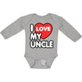 thumbnail image 3 of Inktastic I Love My Uncle Boys or Girls Long Sleeve Baby Bodysuit, 3 of 5