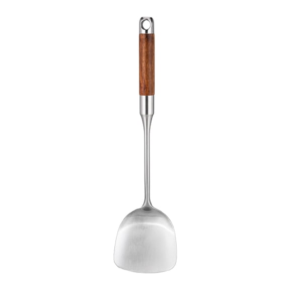 Unique Bargains Heat-Resistant Spatula Ideal for Frying Silver-316 15x3.8 inch
