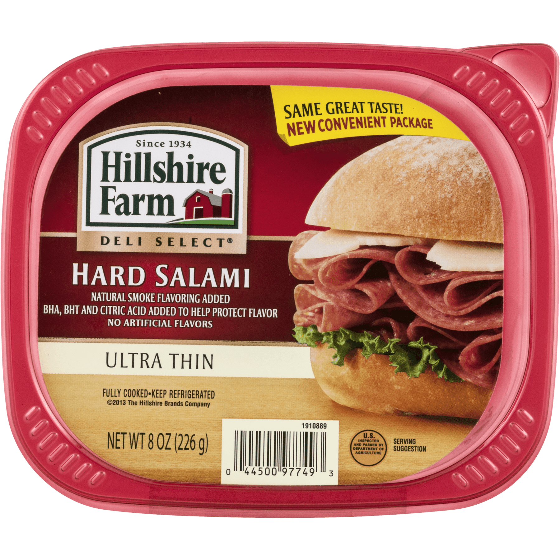 Hillshire Farm Deli Select Hard Salami, 8 Oz.