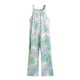 thumbnail image 1 of Mono Suelto Estampado Pierna Ancha Moda Casual Cómodo Mono Suelto Sin Mangas Estampado para Mujer Verde XXL, 1 of 8