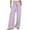 Purple, variant on LEBONYARD Plus Size Womens Pants with Pockets,Womens Pants Elastic Waist up to 50% off,Women's Loose Wide Leg Pants High Waist Straight Pants Casual Pants White XXXL
