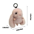thumbnail image 2 of Bunny Keychain,Bunny Keychain with Tin,Bunny Handmade Soft Bunny Keychain for Christmas Gifts Bags,Long Ears Rabbit Bunny keychain,Plush Rabbit Fluffy,Artificial Rabbit Fur Plush Fluffy Key Ring, 2 of 7