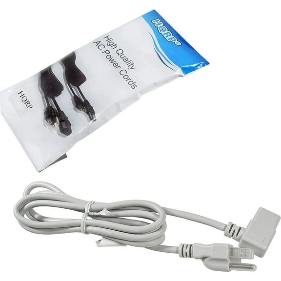 HQRP AC Power Cord Compatible with Horizon Fitness SMT6.1P (TM113B) T10K (TM170) T1201 (Black) T20 (TM102) T25 (TM129) T30 (TM76D) Treadmill Mains Cable
