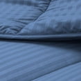 thumbnail image 5 of D.N.G. BEDDINGS 800 Thread Count 3 Piece Comforter Set, 100% Egyptian Cotton Cover, Damask Stripe, Twin/Twin XL Size, Medium Blue Color, 5 of 6