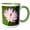 Green/White, variant on 3drose, India, North Gujarat, Rann. Water Lily. Genus Nymphaea., 15oz Mug