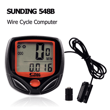 Bike Bicycle SPEEDOMETER Cycle Digital Odometer Computer MPH KMH Waterproof LCD  ( Battery Included )