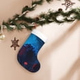 thumbnail image 4 of Cauagu Spooky Halloween Night Scene for Christmas Stockings,1-Pack Large Xmas Stocking Holiday and Farmhouse Stocking Fit for Christmas Holiday Party Decoration(17.7*11 Inch), 4 of 7