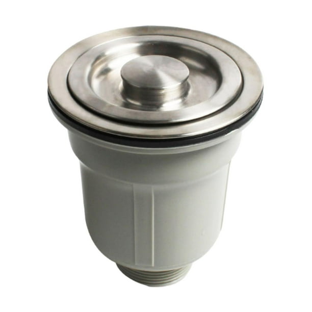 Tapón de fregadero de cocina Colador Tapón de fregadero Colador Filtro fácil de drenar Acero inoxidable 11 cm