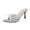 Womens Casual Shoes # White, variant on Mules for Women Open Toe Stiletto Heel Polka Dot Bow Slip On Pointed Toe Vintage Retro Pin Up Rockabilly 50S Style Burlesque Cabaret Showgirl Performance Stage Dance Shoes