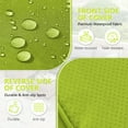 thumbnail image 3 of Kimunuk 14 Piece Outdoor Furniture Replacement Cushions, 5" Foam Foam High-Density, Fits 6-Seat Sectional Rattan Conversation Set, Patio Water-Resistant Sofa Cushions, Grass Green, 3 of 6
