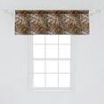 thumbnail image 2 of Ambesonne Floral Window Valance, Vintage Feels Peony Flowers, 54" X 18", Dimgray Ginger and Warm Taupe, 2 of 3