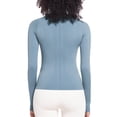 thumbnail image 7 of Sevevn Women's Casual Fashion Solid Color Sports Yoga Quick Drying Long Sleeved Top Blue S Christmas Gift, 7 of 7