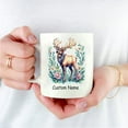 thumbnail image 4 of Personalized Cute Elk Coffee Mug 11oz 15oz - Custom Name Ceramic Cup - Unique Gift for Elk Lovers, Parents, Girlfriend, Siblings, Kids, Nature Enthusiasts, 4 of 6