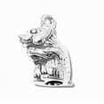 thumbnail image 1 of Sterling Silver 16" 1mm Box Chain 3D Mouse, Gerbil, Hamster Nibbling On Food Pendant Necklace, 1 of 2