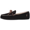 thumbnail image 2 of Polo Ralph Lauren Men's Faux-Suede Slippers Black Size 13, 2 of 6