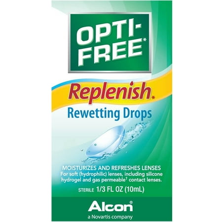 Image of Opti-Free Replenish Contact Lens Rewetting Drops - 0.33 oz