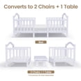 thumbnail image 4 of Dream On Me Rosie 3-in-1 Convertible Toddler Bed with Guardrails, Lavender Ice, 4 of 22