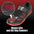 thumbnail image 3 of Nordic Lifting VENJA Weightlifting Shoes for Men, BlackRed, Size 12 US, 3 of 10