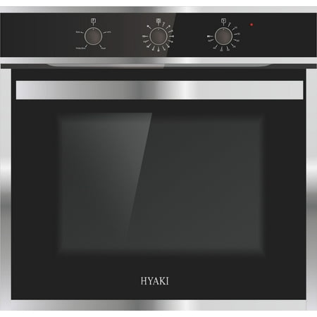 Hyaki 24” Modern Style Stainless Steel Built in Electric Wall