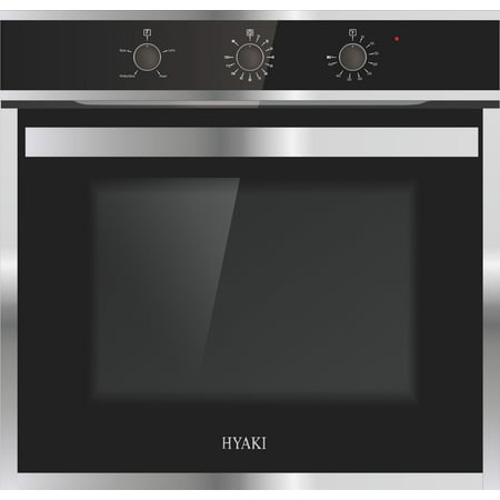 Built In Downdraft Range - Hyaki 24” Modern Style Stainless Steel Built in Electric Wall Oven