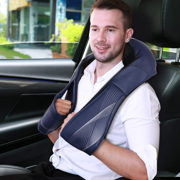 Costway Shiatsu Shoulder Neck Back Massage Pillow W/Heat Deep Kneading  Massager Car Seat 