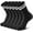Black With White Striped, variant on Athletic Socks Sport Running Calf Socks Performance Cushioned Breathable Crew Socks for Men Women(6 Pairs)