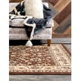 Yasmin Collection 9' x 12' Brown Medium Rug Ideal for Living