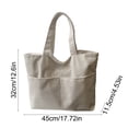 thumbnail image 3 of Horivan Corduroy Tote Bag for Women Large Capacity Zippered Pocket Durable Shoulder Bag Casual Commuter Storage Bag Stylish Everyday Carry All, 3 of 6