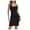 A-Black402, variant on Women's Form Fitting Dress Sleeveless V Neck Bodycon Mini Dress Club Night Out White L