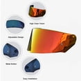 thumbnail image 4 of Amdohai Motorcycle High Clear Helmets Lens Fashion UV-Resistant Windshield Protective Cover Replacement for FF320 328 353 800, 4 of 8