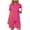 #5Hot Pink, variant on MYAOYI Sets for Women Daily Wear 2 Piece Outfits Crew Neck Short Sleeve T Shirt and Cargo Shorts Lounge Set with Pockets