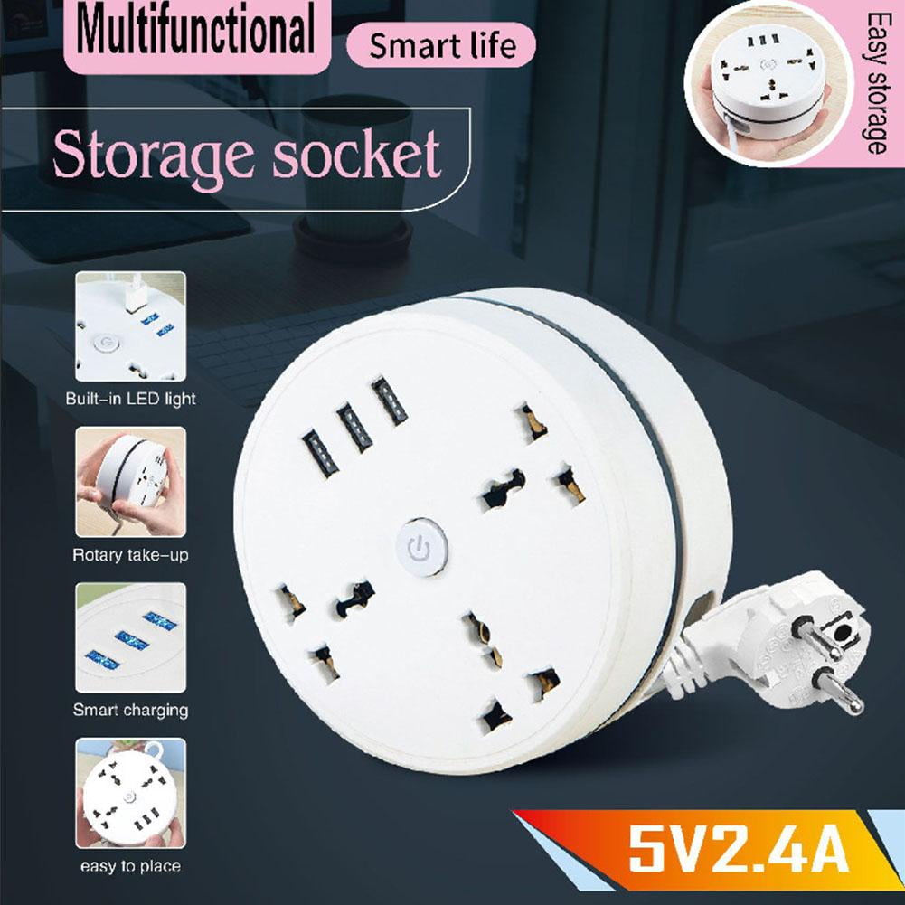 Universal Power Strip Power Strip Plug USB Socket Extension Socket 2500W 10A) G9O4