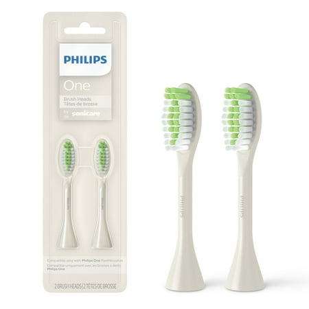 Philips One By Sonicare 2pk Brush Heads, White BH1022/07