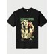 thumbnail image 1 of Women'S T-Shirt with Manson Letter Art Tattoo Design, Trendy Top for Ladies, Summer Short-Sleeve Fashion., Casual Sporty Tee, Summer Gifts, 1 of 7