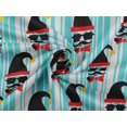 thumbnail image 6 of oneOone Rayon Turquoise Blue Fabric Christmas Quilting Supplies Print Sewing Fabric By The Yard 56 Inch Wide-IS, 6 of 6