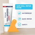 thumbnail image 3 of Drywall Repair Kit, Spackle Wall Repair Kit, 3 Pack Wall Mending Agent Putty, Wall Repair Paste Plaster for Wall Crack/Nail Hole, Wall Hole Filler with 2inch 4inch Wall Patch, 3 of 6