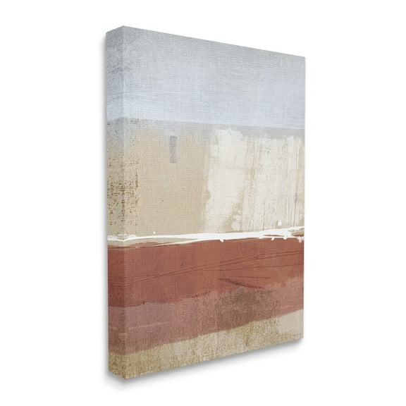 Stupell Industries Abstract Ombre Shapes Brown Green Tan,24 x 30,Designed by Dan Meneely