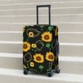 thumbnail image 5 of Uemuo Sunflowers3 Printed Washable Luggage Cover - Fashion Suitcase Protector Fits 18-32 Inch Luggage -, 5 of 9