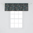 thumbnail image 2 of Hipster Window Valance, Caribou Reindeer Antlers Plaid Hat Bow Tie Moustache Bike Print, Curtain Valance for Kitchen Bedroom with Rod Pocket, 54" X 18", Multicolor, by Ambesonne, 2 of 3